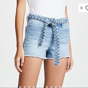 FRAME denim le cutoff short braided belt size 26